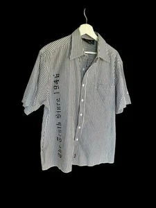 Fender The Collection By Da Vinci Striped Y2K Button Up Shirt Large - Picture 1 of 10