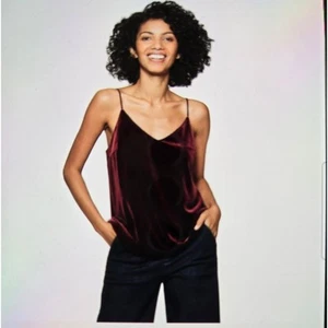 A New Day Velvet Burgundy Tank Top Size M - Picture 1 of 8