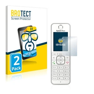 2x Display Schutz Folie für AVM Fritz!Fon C6 Zubehör Transparent - Afbeelding 1 van 6