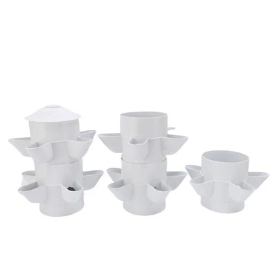 Hydroponic Growing System Tower 25 Holes Mini Column Indoor Vertical Garden For❀ - Image 1 of 4