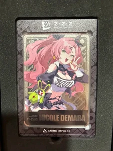 Zenless Zone Zero SILVER Nicole Metal Card LIMITED EDITION Anime Impulse ZZZ - Picture 1 of 3