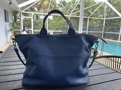 Baldinini Trend итальянский синий кожаный сумка с короткими ручками сумка сделано в Италии - Изображение 1 из 4