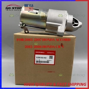 OEM Starter Motor Assembly 31200-5A2-A52 For 13-17 Honda Accord 15-16 CR-V 2.4L - Picture 1 of 13
