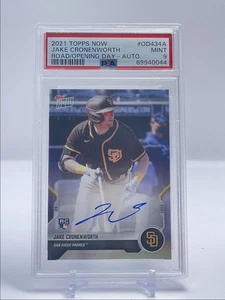 JAKE CRONENWORTH 2021 TOPPS NOW OPENING DAY ROOKIE RC AUTO /99 PSA 9 Q2550 - Picture 1 of 2