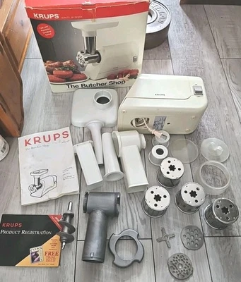 Molinillo de carne vintage Krups The Butcher Shop con piezas e instrucciones originales  Foto 1 de 4