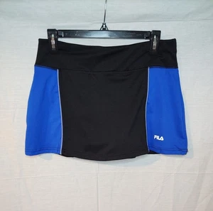 Fila Tennis Pickleball Skort Sz M Blk/Blue EUC - Picture 1 of 7