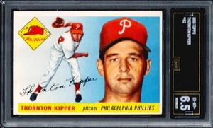 GMA 6.5 1955 Topps #62 THORNTON KIPPER, Phillies EX/MT+ - Imagen 1 de 2