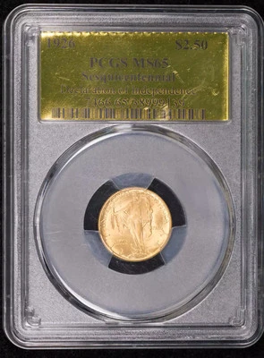 1926 P Gold $2.5 Sesquicentennial COMMEMORATIVE PCGS MS-65 - Image 1 of 4