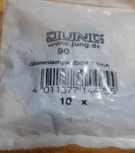 Jung Steck-Glimmlampe, 230V 1,1mA Schalter/Taster - Bild 1 von 2