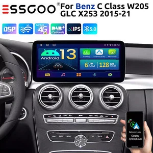 12" Apple CarPlay Android13 128G Car Stereo WIFI For Benz C/GLC/V Class X253 NTG - Picture 1 of 21