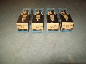 1950's Champion K-2 14mm Racing Spark Plugs Kiekhaefer Mercury Mark 20H, 55H - Picture 1 of 5
