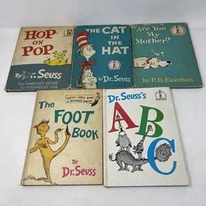 Lot of 5 Vintage Dr. Seuss Books For Beginner Readers! Hard Covers 1960s - Picture 1 of 9