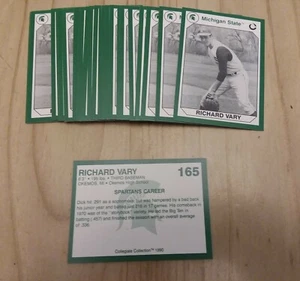 1990 Michigan State Collegiate Collection #165 RICHARD VARY Lot of (10) - Bild 1 von 1