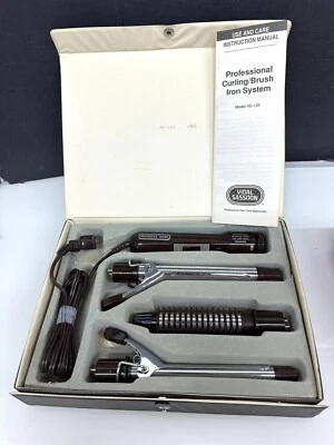 Curling Iron Vidal Sassoon Professional  Brush Set Travel Kit 3 n 1 - Image 1 of 4