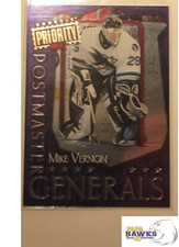 1997-98 Donruss MIKE VERNON Priority Postmaster Generals 0084/1500 #11 Sharks