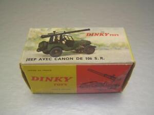Dinky Toys 829 Jeep with Canon Box Only printed in France complete original