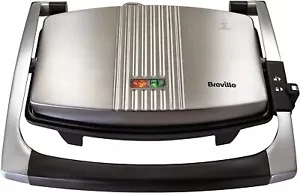 Breville Sandwich/Panini Press and Toastie Maker, Stainless Steel VST025 new - Picture 1 of 5