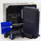PS2 BB Console Blu Scuro Scph-50000 MB / Nh Testato Sistema PLAYSTATION Ntscj 16