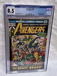 Avengers #105 CGC 8,5 pagine da bianco sporco a bianco covata di bestia! Buscema. 1972 - Foto 1 di 3