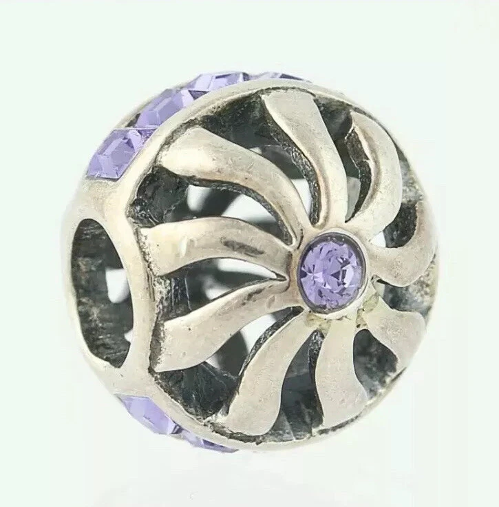 NUEVO Dije de Tanzanita Chamilia Blaze Plata de Ley Cristal de Swarovski 2025-0792 Foto 1 de 1