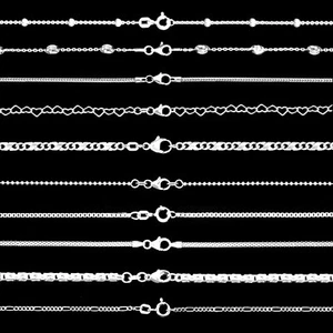 925er Silber Dollarkette Figarokette Herzkette Ankerkette Kugelkette Venezianer - Bild 1 von 11