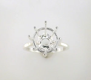 Anillo solitario redondo de corte profundo plata esterlina - Imagen 1 de 22
