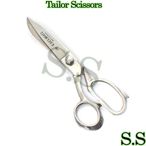 Tailor Tailoring Sewing Heavy Duty Scissors 7" Polish Silver - Picture 1 of 3