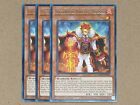 YGO Card - 3 x Infernoble Knight - Roland - Rare - AMDE-EN050 - 1st - NM