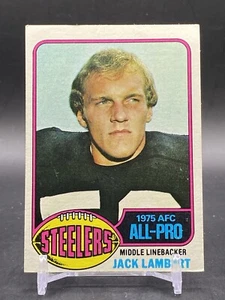 1976 Topps #220 Jack Lambert HOF Rookie Pittsburgh Steelers Vintage Football - Bild 1 von 2