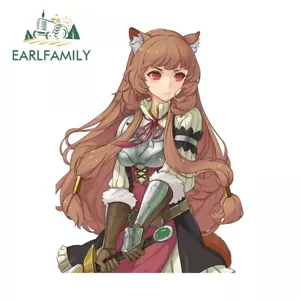 EARLFAMILY 5.1" Raphtalia Anime Girl Car Sticker Motorcycle Racing JDM DIY Decal - Picture 1 of 4