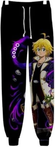 The Seven Deadly Sins Anime Felpa Stampata in 3D Pantaloni Jogger Pantaloni Sportivi - Foto 1 di 3