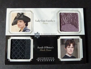 Downton Abbey Seasons 1 & 2 Wardrobe Dual Swatch Card DW05 Lady Cora & O'Brian - Picture 1 of 7