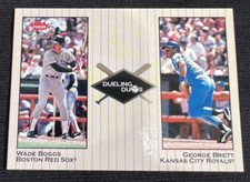 WADE BOGGS George Brett 2002 Fleer Greats of the Game Dueling Duos HOF MLB #26