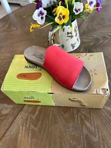 NAOT Women's Sandals size 37 or 6.5 US SKYLAR Kiss Red Leather
