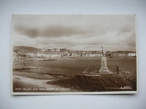 Islay Postcard - Port Ellen and War Memorial. (1947 - Valentine) - Picture 1 of 2