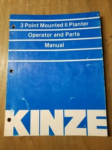 Kinze 3 Point Mounted II Planter Operator & Parts Manual #1J-2190-X18 - Picture 1 of 3