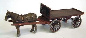 Horse Drawn Railway Flatbed Wagon M23 UNPAINTED O Scale Langley Model Kit Metal - Picture 1 of 1