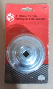 KDTOOL 2790 3" (76MM) 15 FLUTES END CAP OIL FILTER WRENCH - Picture 1 of 10