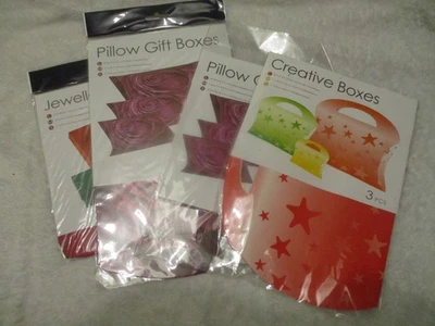 Foldable Creative Cardboard boxes Gift boxes Lot of 4 Packages    FREE SHIPPING - Image 1 of 4