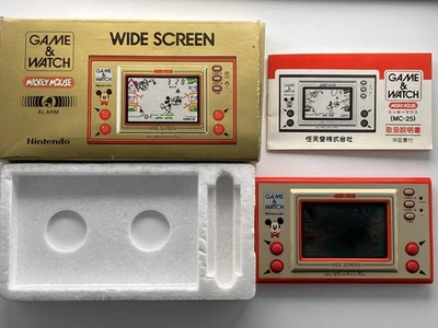 Nintendo Game & Watch Mickey Mouse 1981 Wide Screen with Box from Japan - Image 1 of 4