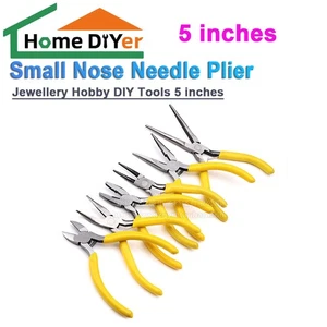 Small Extra Long Precision Nose Needle Plier Jewellery Hobby DIY Tools 5 inches - Picture 1 of 12