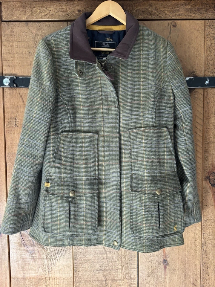 Joules Tweed Field Coat 14 - Image 1 of 4