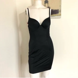 Flexees Black Shapewear Full Shaping Dress Slip 34B New - Picture 1 of 14