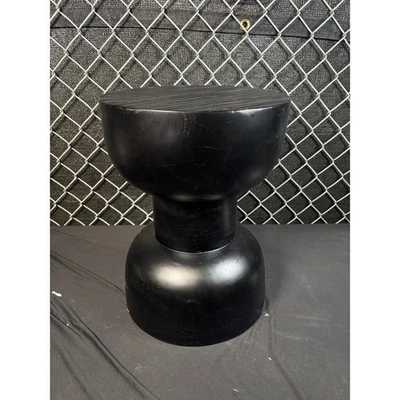 Union Home - Mesa ocasional de madera maciza tallada - Carbón Foto 1 de 4