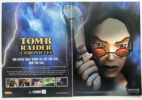 TOMB RAIDER CHRONICLES - 2001 2-page UK magazine ad PLAYSTATION DREAMCAST