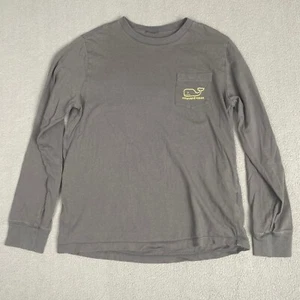 Vineyard Vines Youth Shirt sz M(12-14) Large Long Sleeve Whale Logo Double - Picture 1 of 18