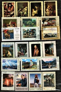 Russia.Soviet Union. 1972-74. SOVIET AND FOREIGN PAINTING. 21 stamps.USED - Picture 1 of 1