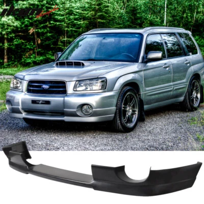 Fits 03-05 Subaru Forester SG5 DS Style Unpainted Front Bumper Lip Spoiler PU Foto 1 de 4