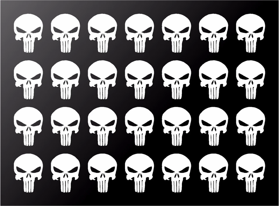 The Punisher Pequeño 1.5", 2",3" Calavera Vinilo Calcomanías Teléfono Casco Pegatinas Hoja Foto 1 de 1