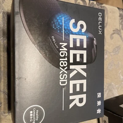 DELUX M618XSD SEEKER OLED Rechargeable Ergonomic Vertical Wireless Mouse Mice - Image 1 of 3